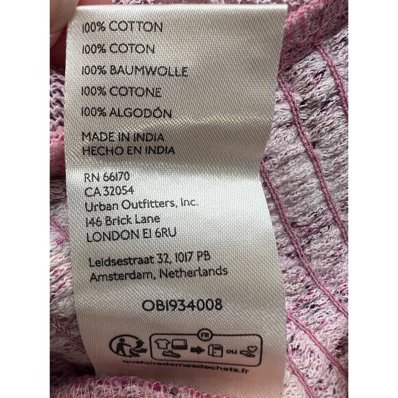 FREE PEOPLE TOP WOMENS SIZE SMALL OH MY BABY COTTON STRETCH TEE LILAC PINK BOHO - Picture 11 of 13